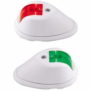 Perko White Polymer Vertical Mount Side Lights, Pair - 0254W00DP1