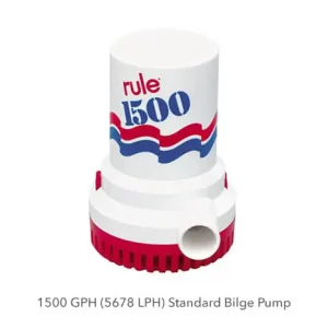 Rule 24V 1500GPH Standard Bilge Pump – 03 Bilge Pumps and Float Switches 03