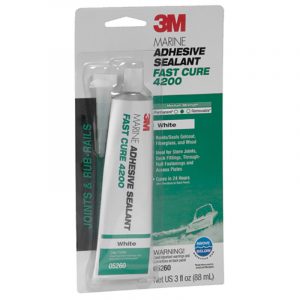 3M 4200 Fast Cure 3oz Adhesive Sealant, White ? 05260