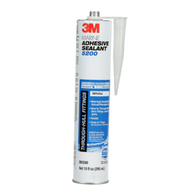 3M White 5200 Adhesive Polyurethane Sealant, 10oz Cartridge – 06500 Silicone Sealant 06500