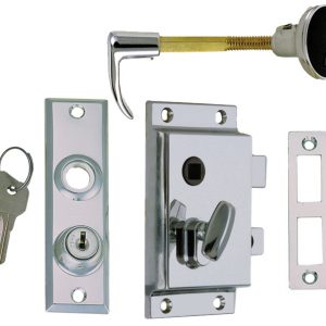 Perko Chr/Znc Rim Lock Set 0919DP0CHR Door, Window & Drawer Hardware 0919DP0CHR