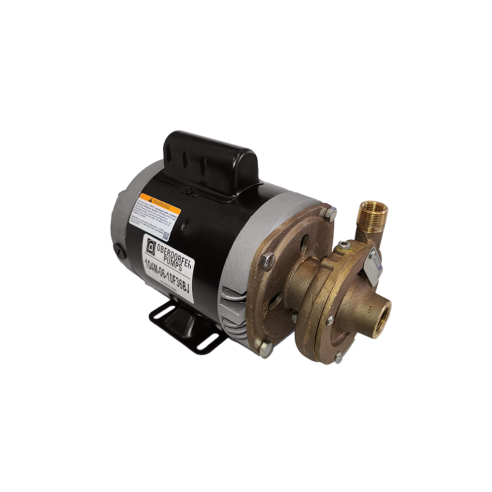 Oberdorfer 1/3 hp Bronze Centrifugal Pump w/ Motor – 104M-06-10F36BJ A-C Pumps 104M-06-10F36BJ