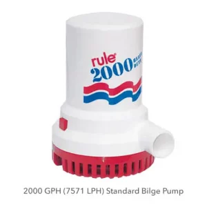 Rule 32V 2000GPH Standard Bilge Pump – 11 Bilge Pumps and Float Switches 11