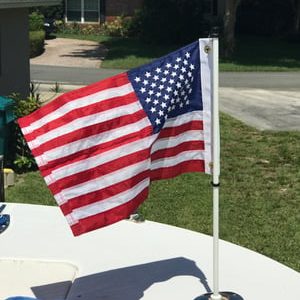 Southwind 6ft Flagpole w/ US Flag for Rod Holders – 6FPUSA35 Cabin Accessories & Hardware 398000 1