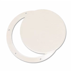 Bomar 8in Off-White Press-In Molded Deck Plate – G831 Boat Deck Hardware 105295