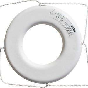 Cal June 20in White Ring Buoy GW-X-20 Throw Cushions & Ring Buoys 287736