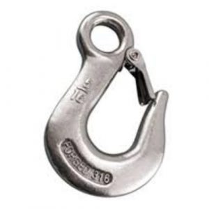 Miami Cordage 3/4 Ton Galvanazed Hook W/Safety Latch - HK22