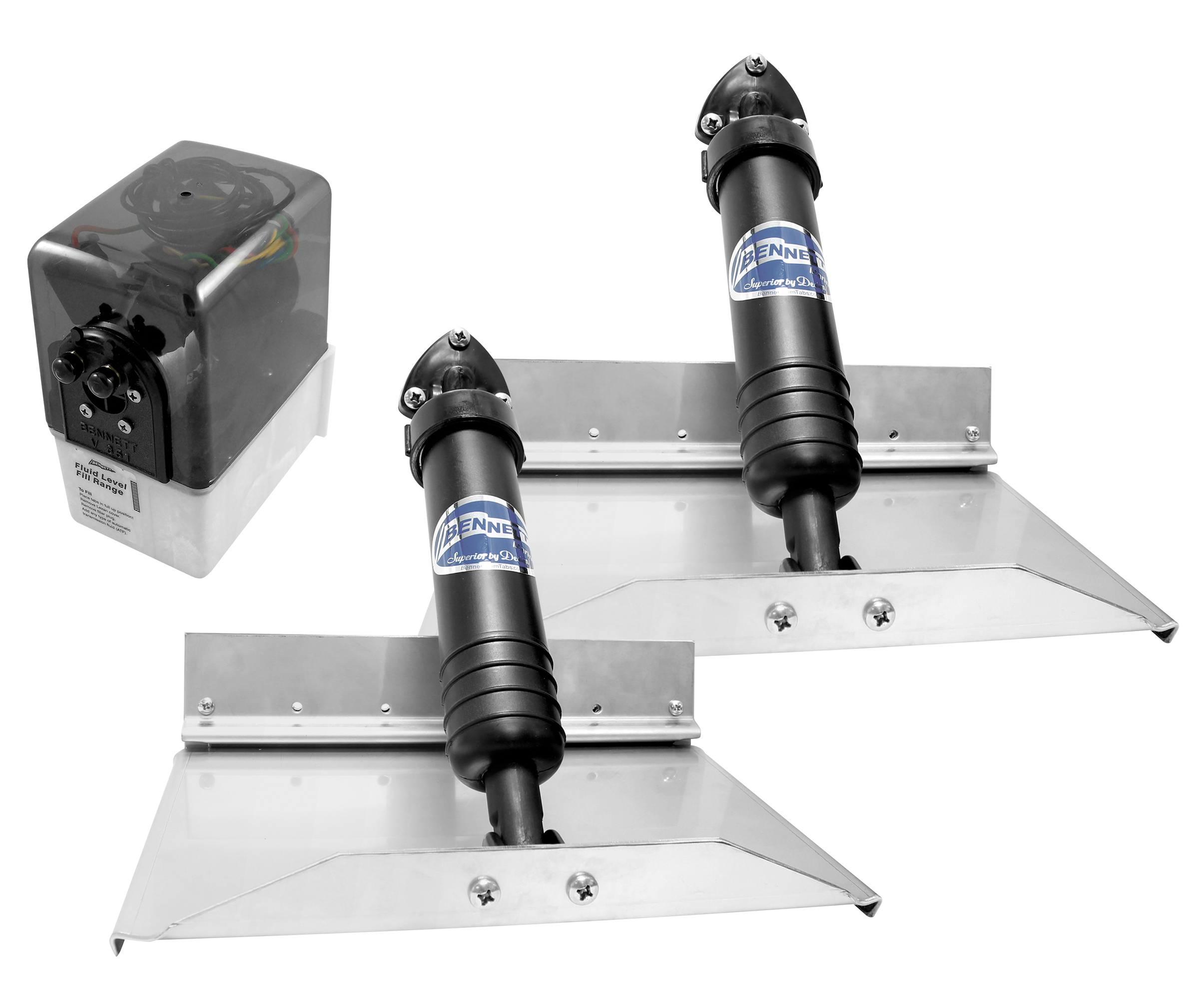 Bennett 36in x 9in Standard Trim Tab Set w/o Control â€“ 369 Trim Tab Kits 602549