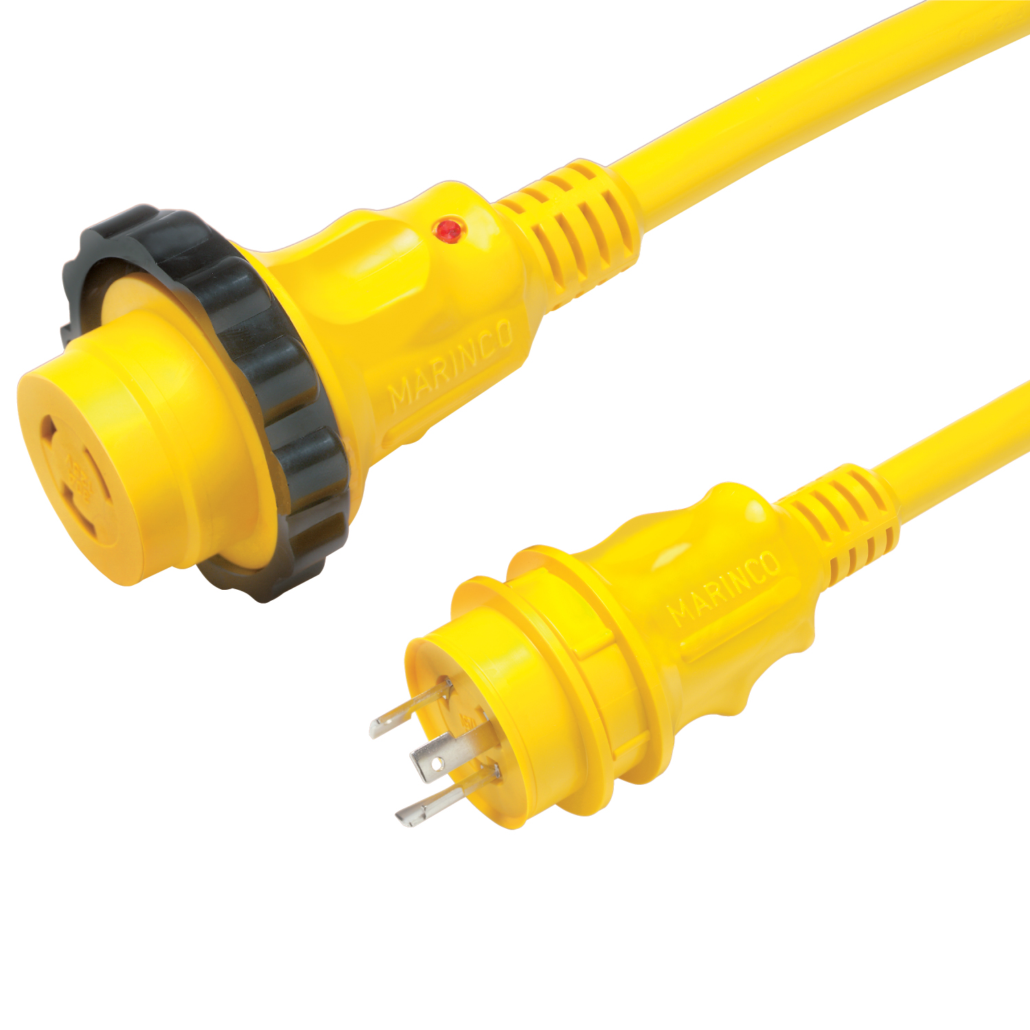 Marinco 30A/125V 50Ft Power Cord, Yellow – 199119 Shore Power and AC Dist 199119 2