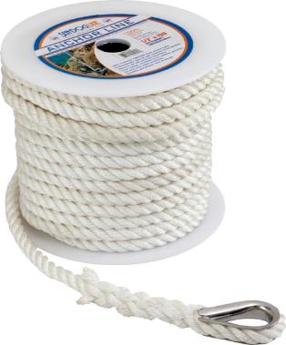 Seadog Twist Nylon Anchor Line 3/8 X 60 301110060WH-1 Anchor Lines 301110060WH-1