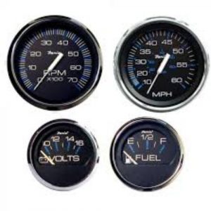 Faria Chesapeake Black Outboard 4-Guage Kit - KTF004