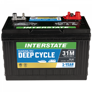 Interstate Battery Group 31M Deep Cycle Battery, 845CA – SRM-31 Marine Batteries & Chargers 359858 1