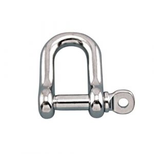 Suncor Marine 3/16in Straight D Shackle w/ Screw Pin - S0115-0005