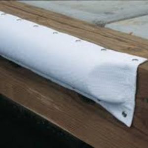 Taylor Made Large Dock & Post Bumper, White, 5-1/2in x 2-1/4in x 9ft - DB4-90