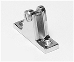 Taylor Made Bimini Top Deck Hinge, Chromed Zamak, Pair - 1204