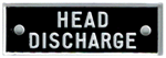 Bernard Engraving Id Plate /Head Discharge IP118