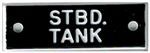 Bernard Engraving Id Plate /Starboard Tank IP128
