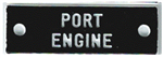 Bernard Engraving Id Plate /Port Engine IP143