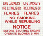 Bernard Engraving Id Label Set - Safety IL-04 Background