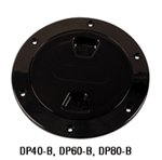 Beckson 6in Blk Screw Deck Plate DP60-B