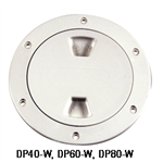Beckson 6in N/Skd Scrw Deck Plate DP62-W