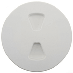 TH Marine Sure-Seal 6in Screw Out Deck Plate, Polar White - DPS-6-2-DP
