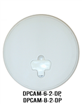 TH Marine 6in Quick Release Cam Out Deck Plate, Polar White - DPCAM-6-2-DP