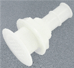 Marine East White 1-1/8 Drain W/Screen 6562W " Pipe - 4-3/8" Length - Straight