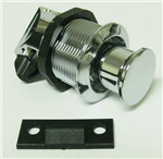 Southco Chrome Plastic Round Push to Close Latch - M1-2A-15-1