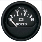 Faria-Beede Gauges Euro 10-16V Voltmeter 12821 Voltmeter Gauges 12821