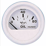 Faria-Beede Gauges Dr Wht 80Psi Oil Pressure 13102 Oil Pressure Gauges 13102