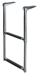 JIF Marine 2 Step Telescoping Ladder DMX2 ght: 23.5″ Width: 11.38″, Gudgeon Length: 5.75″ Boat Ladders 398018
