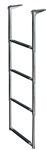 JIF Marine 4 Step Telescoping Ladder DMX4 ght: 45.5″ Width: 12″, Gudgeon Length: 6.5″ Boat Ladders 398026