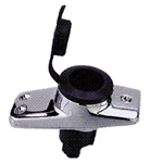 Perko Rectangular 2 Pin Plug-in Pole Light Base, 16Ã¸ Pole Rake  - 1059P00DP