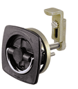 Perko Black Polymer Non-Locking Flush Lock w/ Polymer Strike -  0932DP1BLK