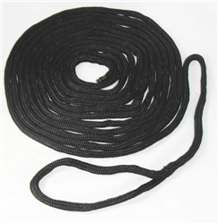 Bucaneer Rope 5/8 X 40 Black Dock Line 30-04440 Braided Dock Lines 232592