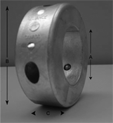 Metal Dist Zincs 1-1/4in Donut Collar Zinc MDC-5 4″ Zincs and Anodes 101792