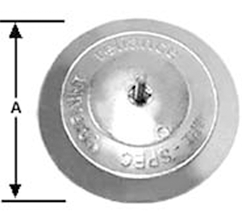 Metal Dist Zincs 3-3/4in Rudder Zinc MDR-3 Zincs and Anodes 101744