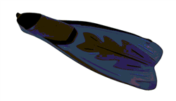 Aqua Wing Medium Blue Swim Fins – FN-305-B-M Sale 378148