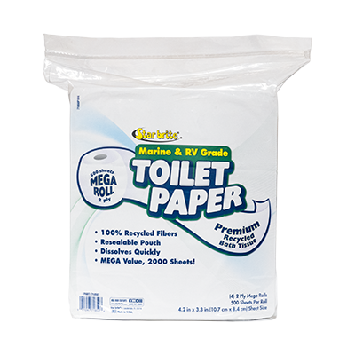 Star Brite 2 Ply Toilet Tissue 4/Pk – 071850 Cabin Accessories & Hardware 071850