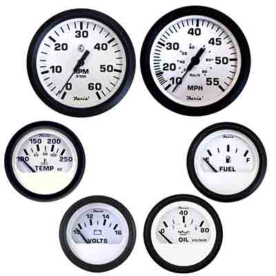 Faria-Beede Gauges Guage Kit-6 Pc E KT9798 Complete Gauge Sets 626026