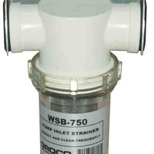 Groco 3/4in Pump inlet Strainer WSB-750 ts – 5.38″ H x 2.99″ Dia. Strainers 380127