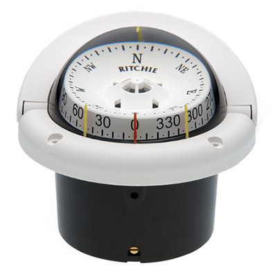 Ritchie Compass 3.75in Fl Mt Comp Wht HF743W Compass 614416