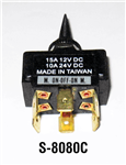 Whitecap Mom.On/Off/Mom. SPST Toggle Switch - S-8080C