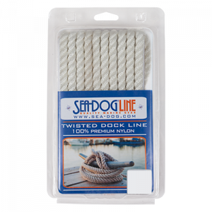 Seadog Twist Nylon Dock Line 3/8X20 Wht 301110020WH-1 Twisted Nylon Dock Lines 301110020WH-1