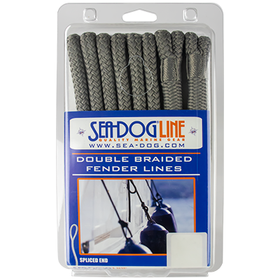 Seadog Dbl Braid Fndr Ln 3/8 X 6 Gry 302110006GY-1 Fender Lines 302110006GY-1