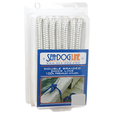 Seadog Dbl Braid Dock Line 3/8X10 Wht 302110010WH-1 Braided Dock Lines 302110010WH-1