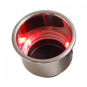 Seadog Stainless Steel Cup Holder W/Red LED – 588071-1 Boat Drink Holders 588071-1