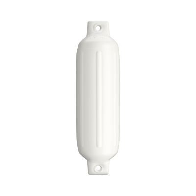 Polyform 4.5 X 15.5in White Fender – G-2WHITE Twin Eye Cylindrical Fenders 260166