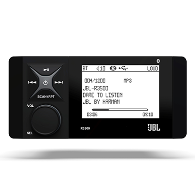 JBLR3500 with overlayed LCD